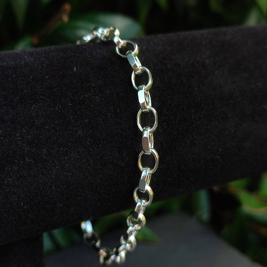 Belcher Chain Bracelet- Sterling Silver