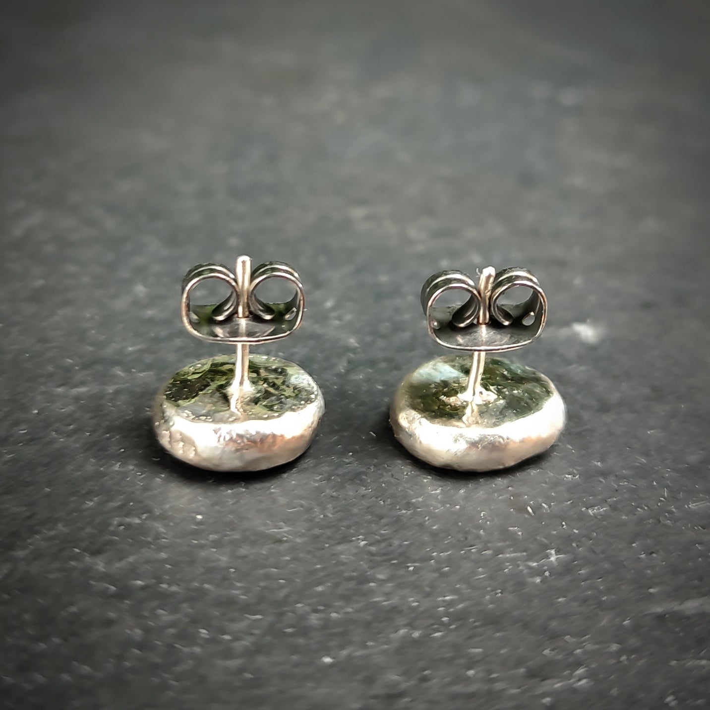 silver stud earrings