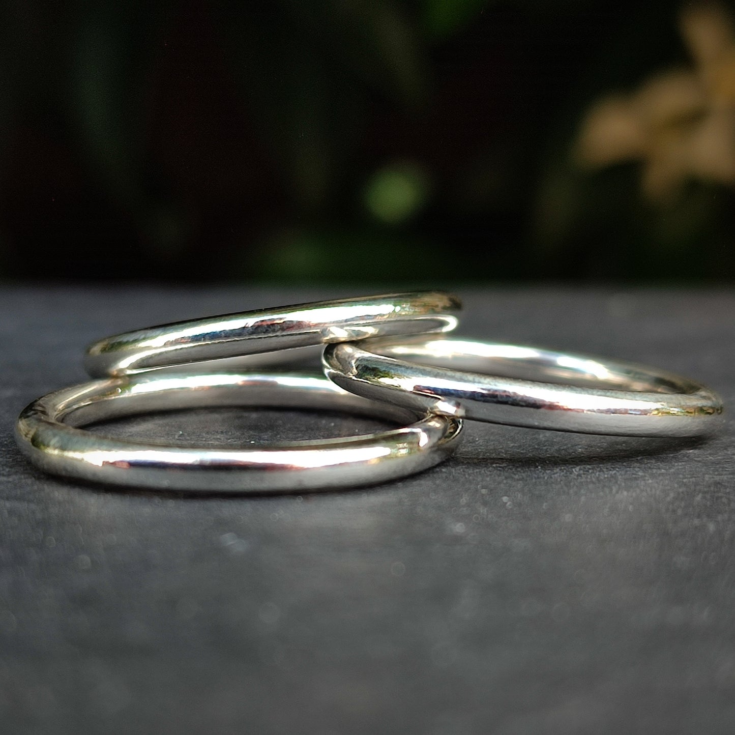 sterling silver thin rings