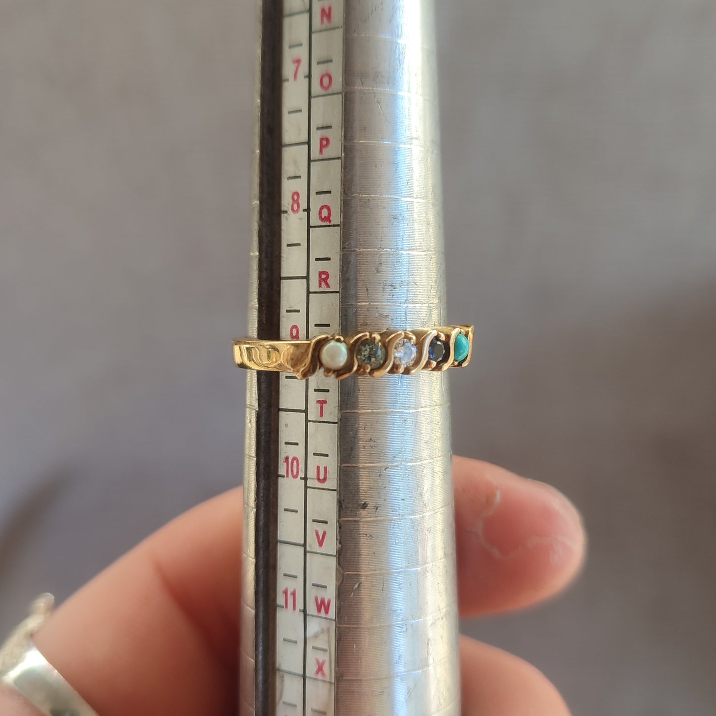 9ct Multi Gemstone Ring - silverhollowjewellery