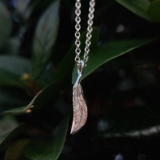 Feather Pendant- Sterling Silver