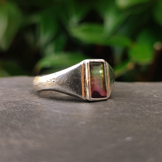 Watermelon Tourmaline Ring