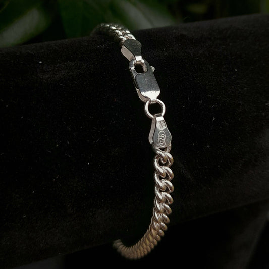 Silver Curb Bracelet - silverhollowjewellery