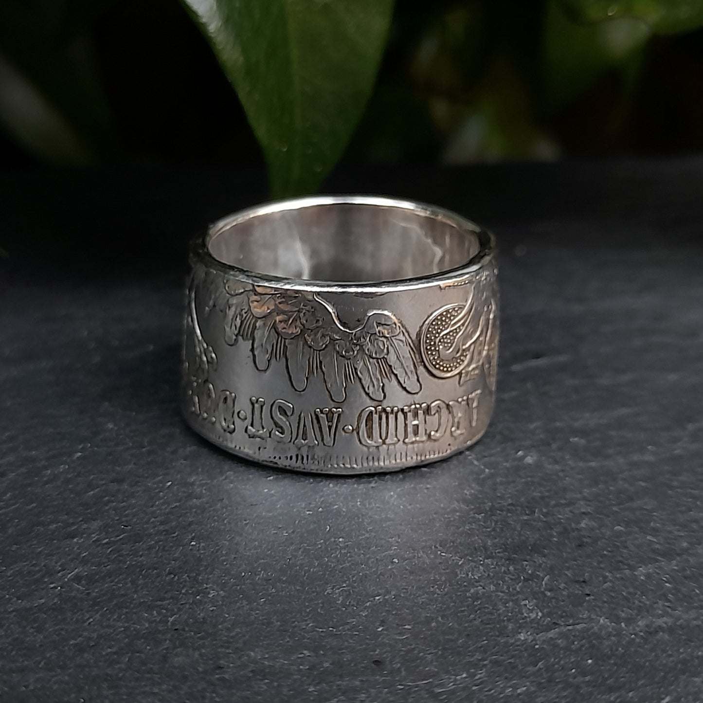 Silver Austrian Coin Ring 1780 - silverhollowjewellery
