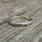 Hammered Silver Stacking Band - silverhollowjewellery