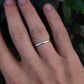 Hammered Silver Stacking Band - silverhollowjewellery