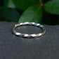 Twisted Silver Stacking Band - silverhollowjewellery