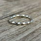 Twisted Silver Stacking Band - silverhollowjewellery