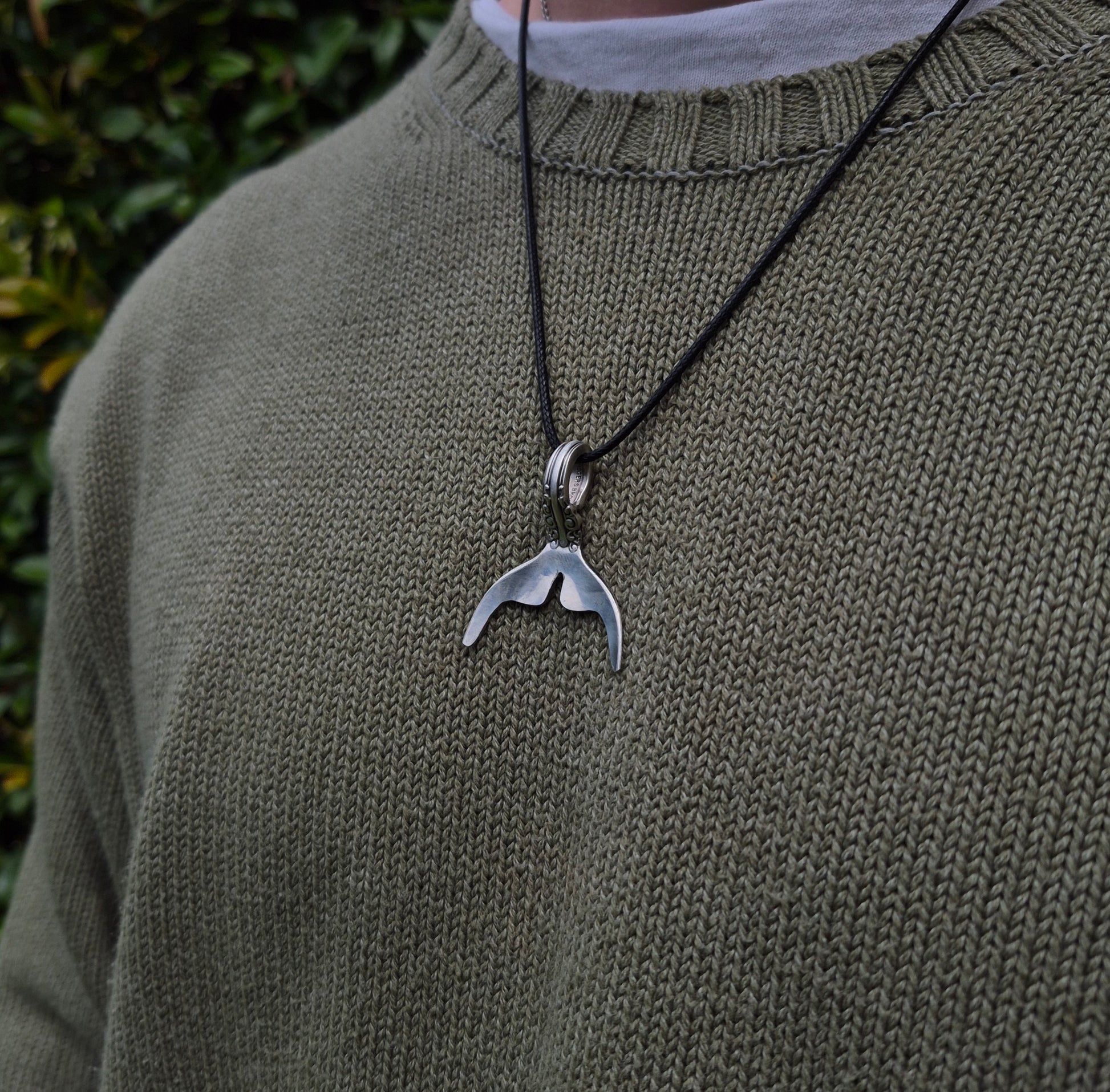 Whale Tail Necklace - silverhollowjewellery