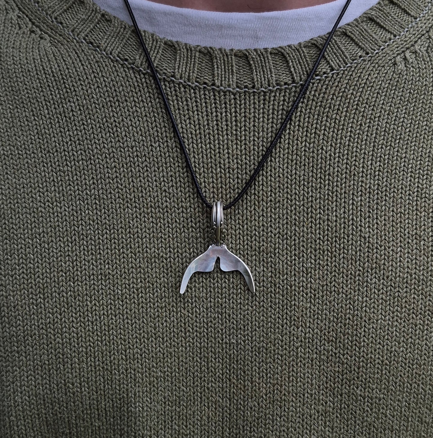 Whale Tail Necklace - silverhollowjewellery