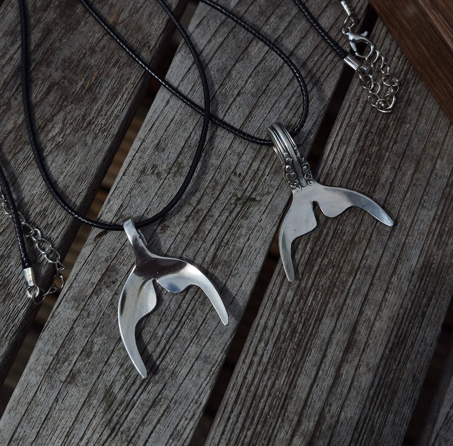 Whale Tail Necklace - silverhollowjewellery