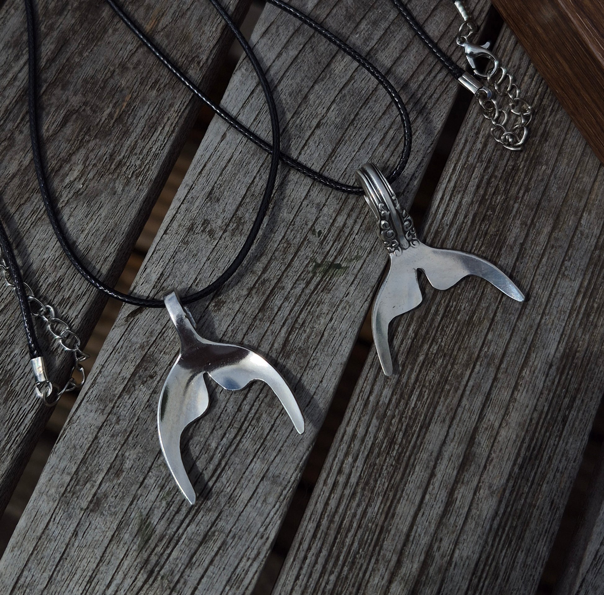 Whale Tail Necklace - silverhollowjewellery