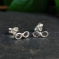 Infinity Stud Earrings- Sterling Silver