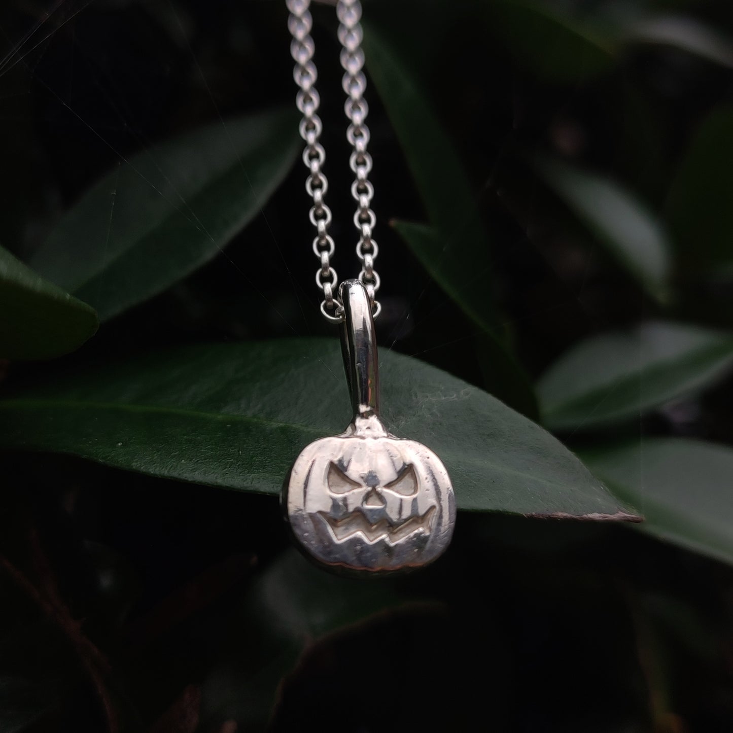 Pumpkin Pendant- Sterling Silver