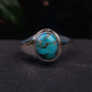 Turquoise Signet Ring- Sterling Silver