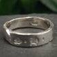 beaten sterling silver ring