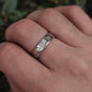 distressed sterling silver ring