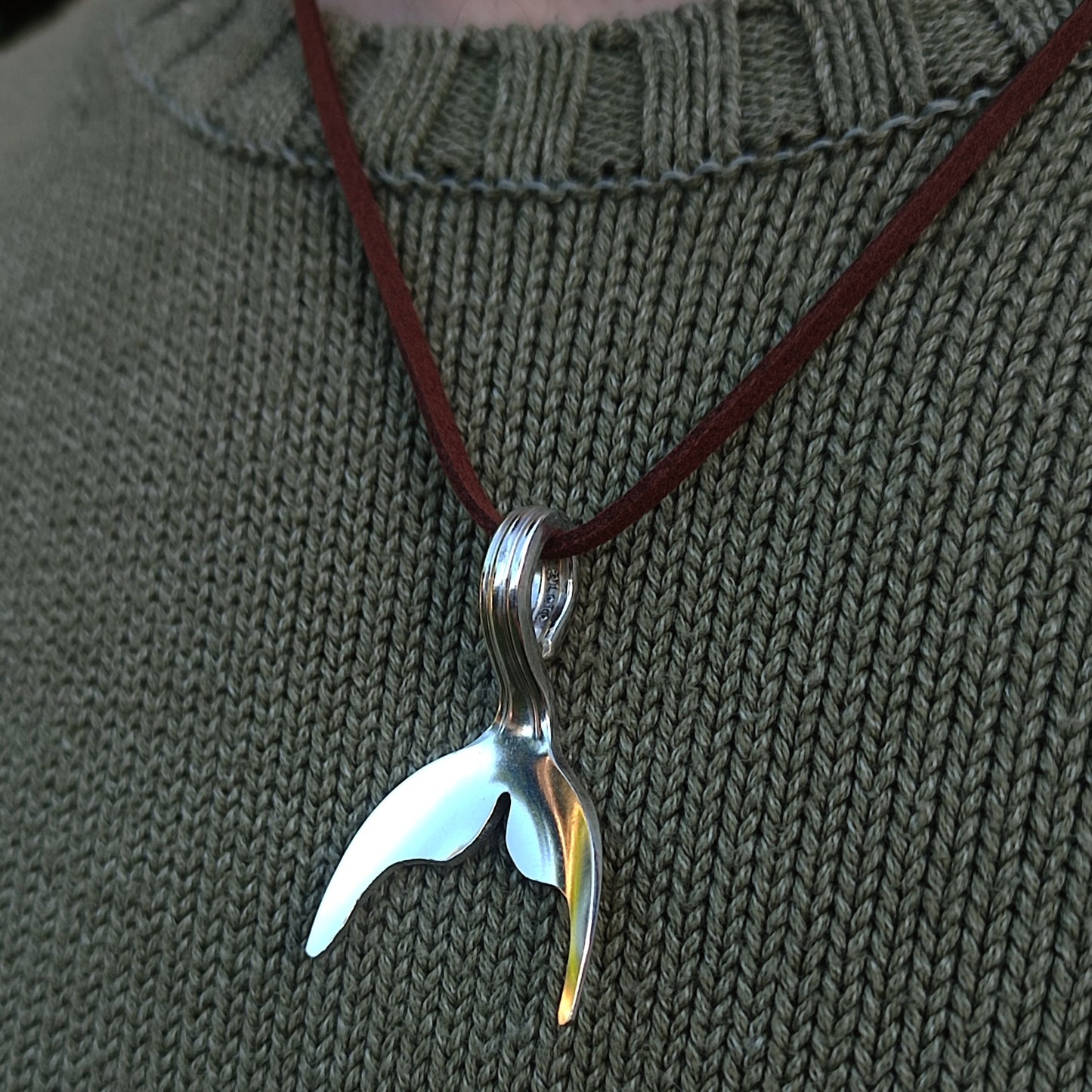 Whale Spoon Necklace - silverhollowjewellery