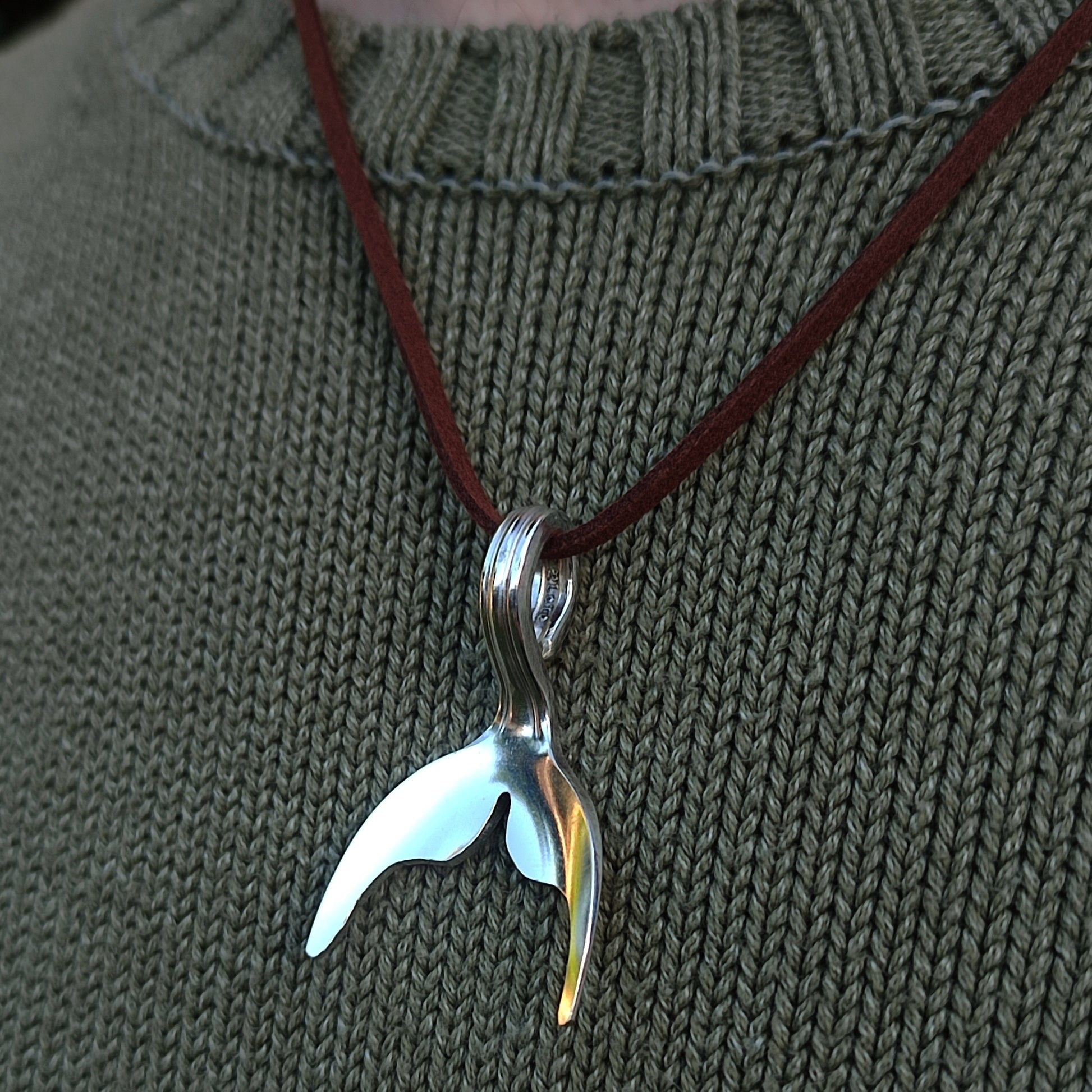 Whale Spoon Necklace - silverhollowjewellery