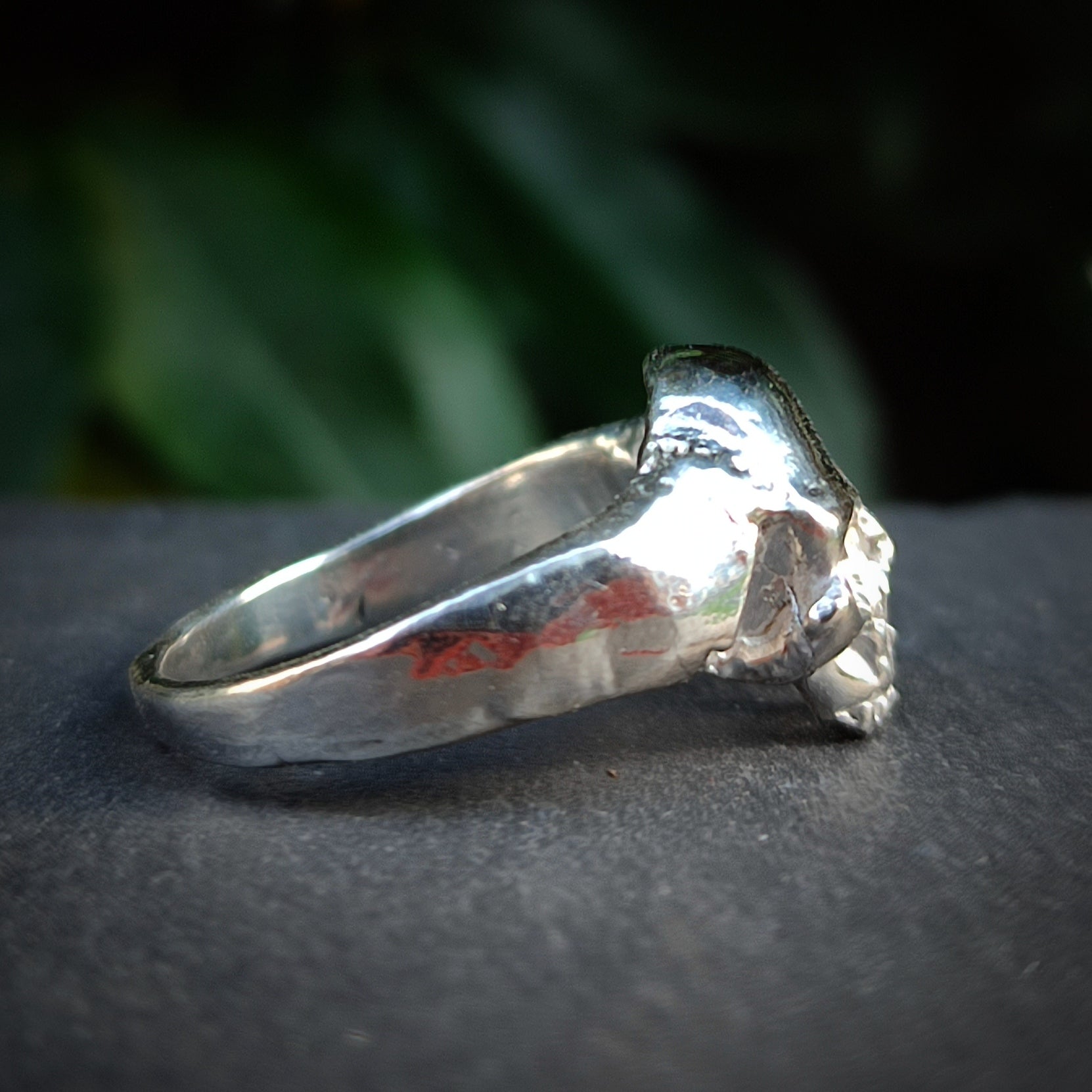 925 silver skull ring