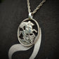 Sterling Silver Crown Coin Pendant 1800s