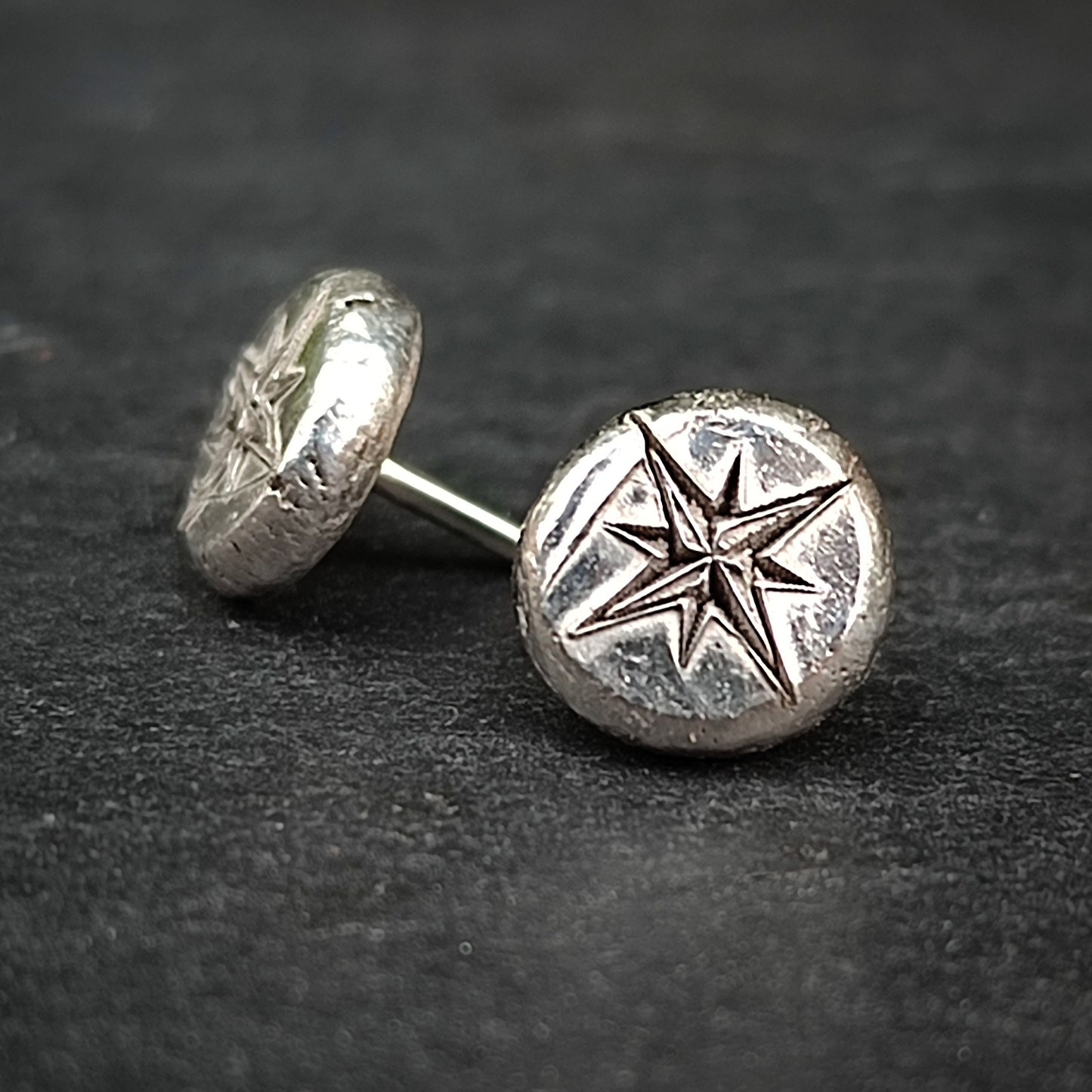 North Star Silver Earrings
