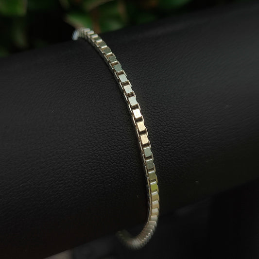 Box Chain Bracelet - silverhollowjewellery