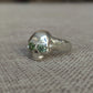 Green Diamond Skull Ring