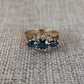 9ct Sapphire and Diamond Ring - silverhollowjewellery