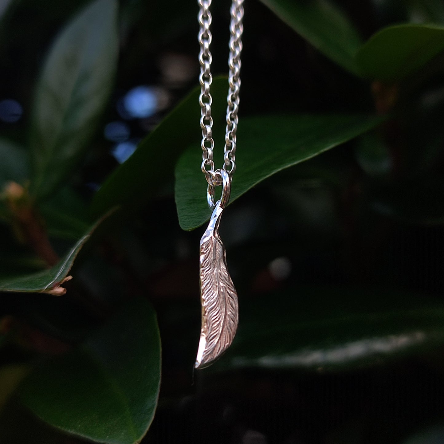 Feather Pendant- Sterling Silver