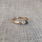 9ct Diamond and Sapphire Ring - silverhollowjewellery