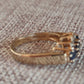 9ct Sapphire and Diamond Ring - silverhollowjewellery