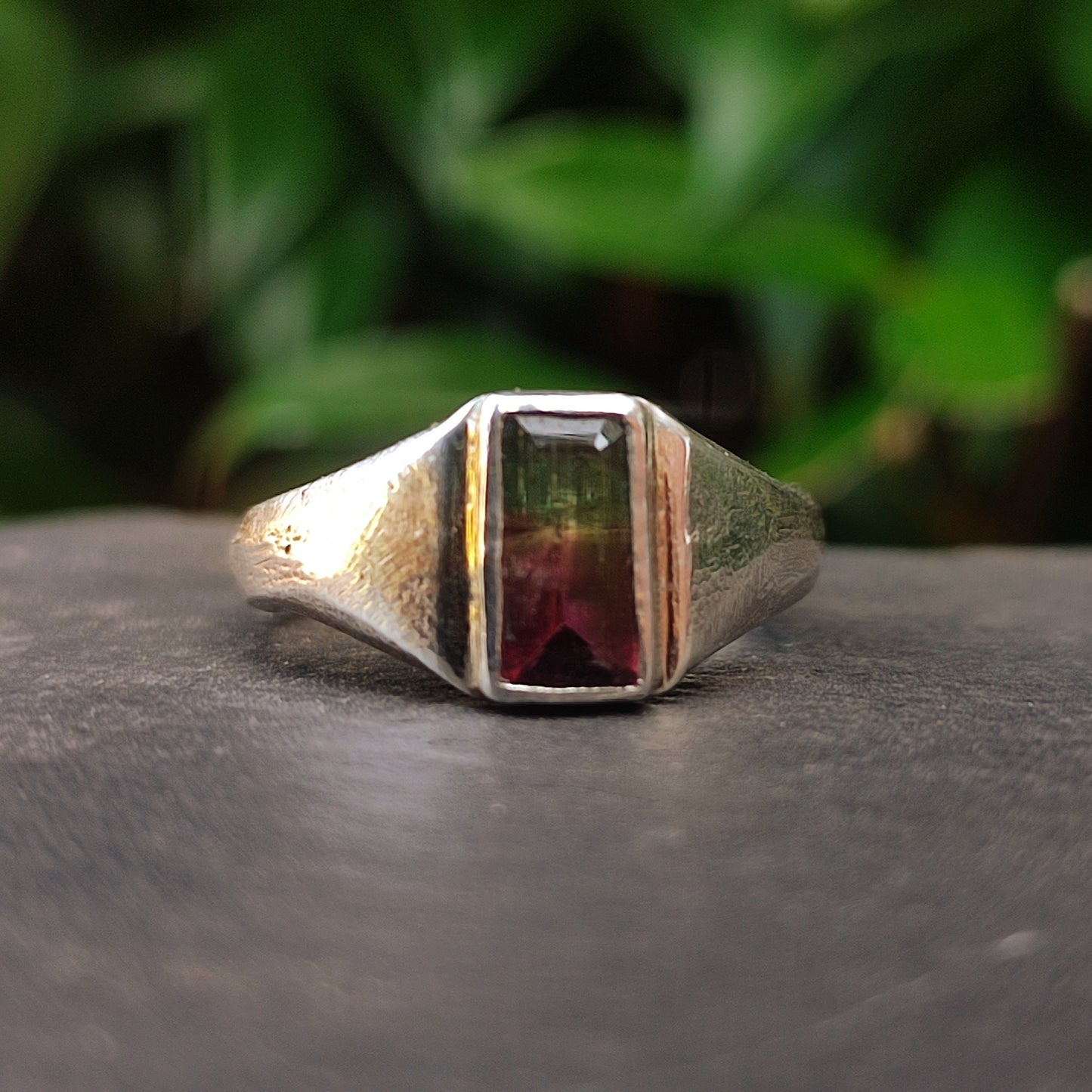 Watermelon Tourmaline Ring