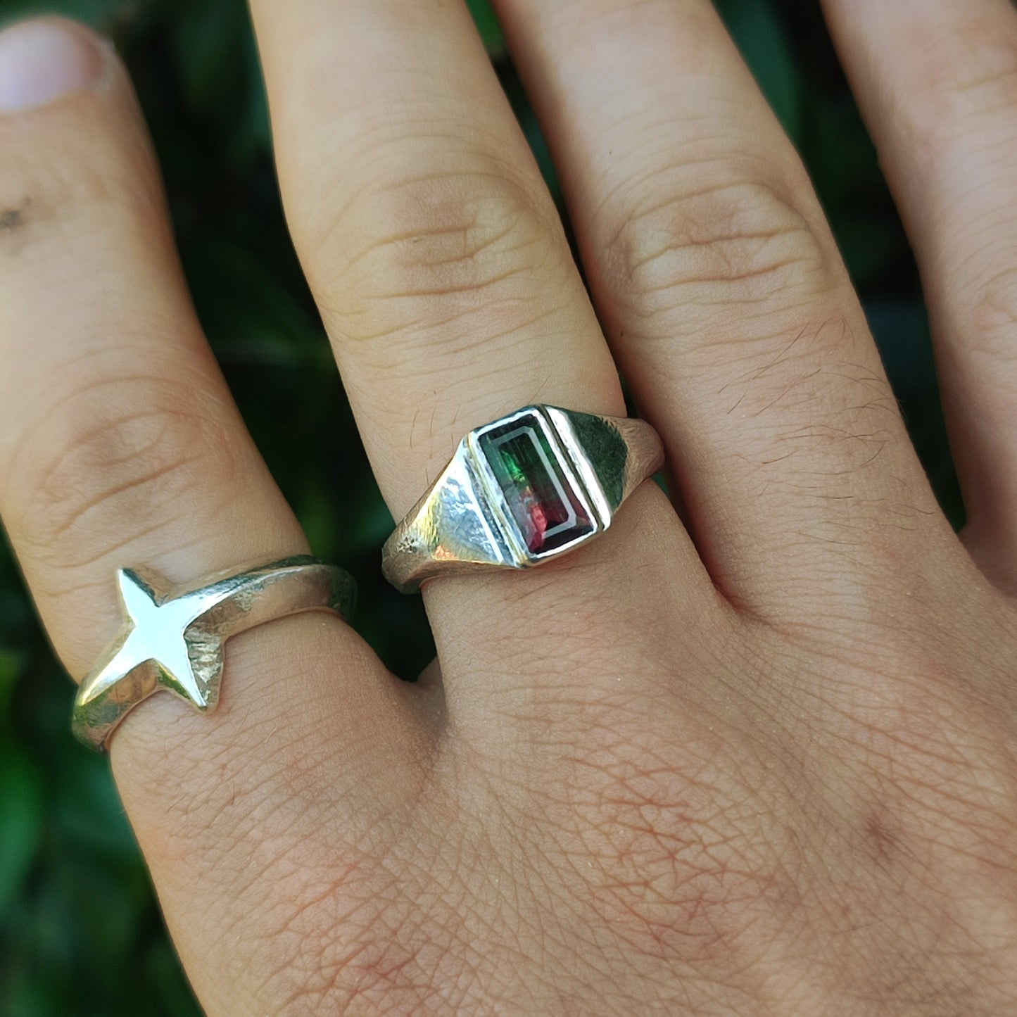Watermelon Tourmaline Ring