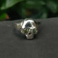 Green Diamond Skull Ring