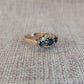9ct Sapphire and Diamond Ring - silverhollowjewellery