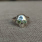 Green Diamond Skull Ring