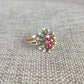 9ct Ruby and Diamond Ring - silverhollowjewellery