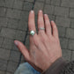 Green Diamond Skull Ring