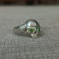 Green Diamond Skull Ring