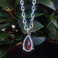 Ruby blood drop pendant