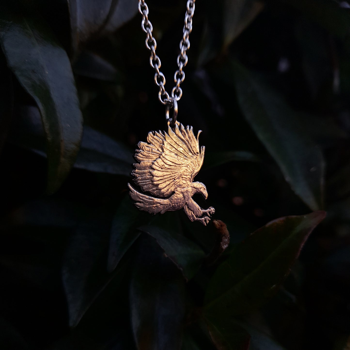 Silver Eagle Pendant - silverhollowjewellery