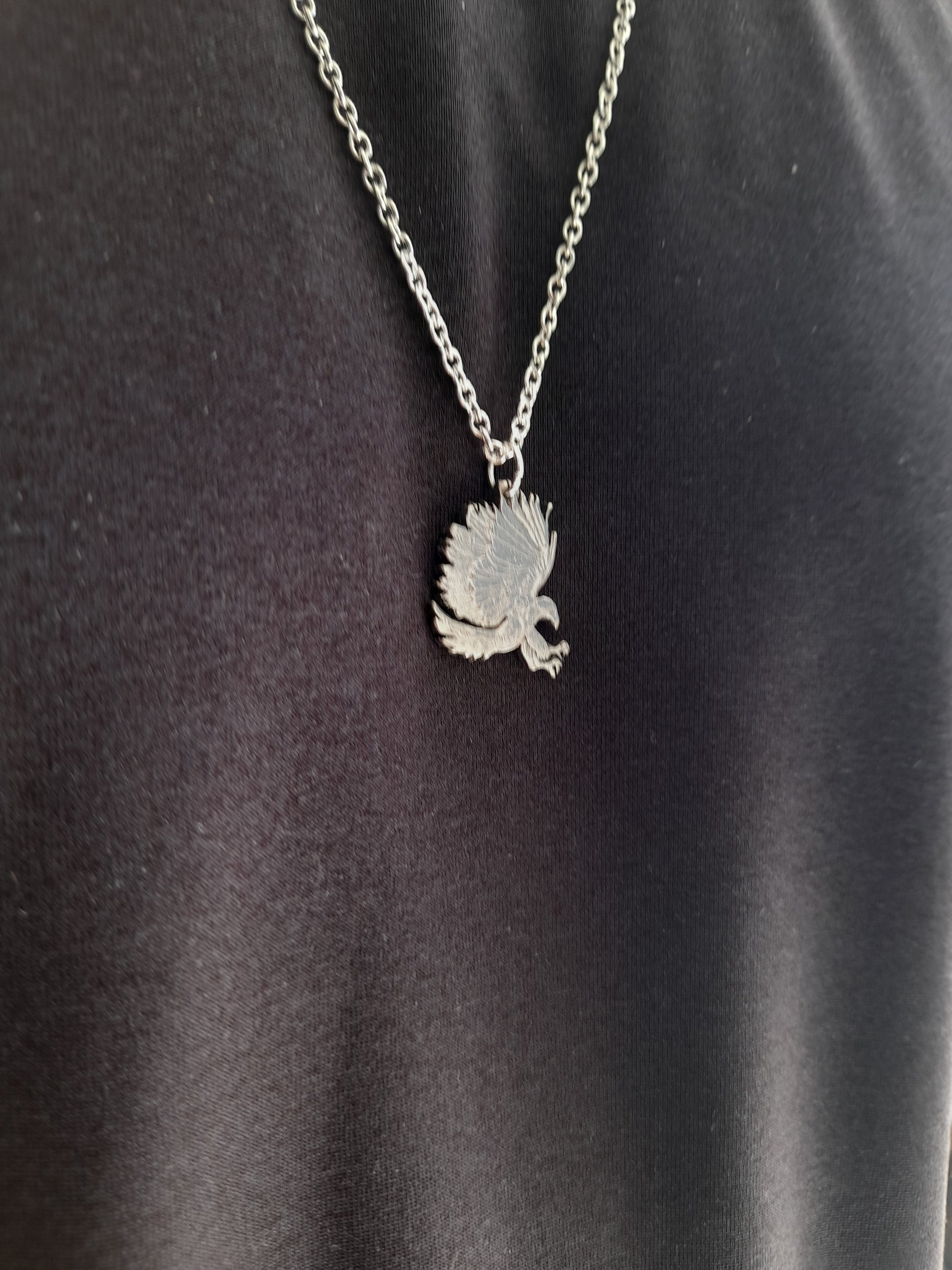 Silver Eagle Pendant - silverhollowjewellery