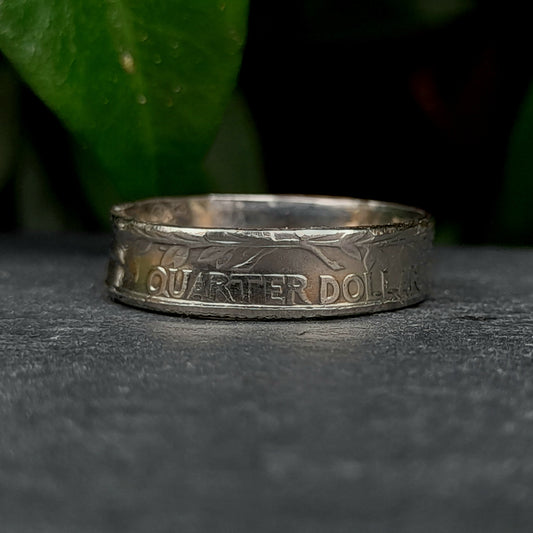 Quarter Dollar Ring - silverhollowjewellery