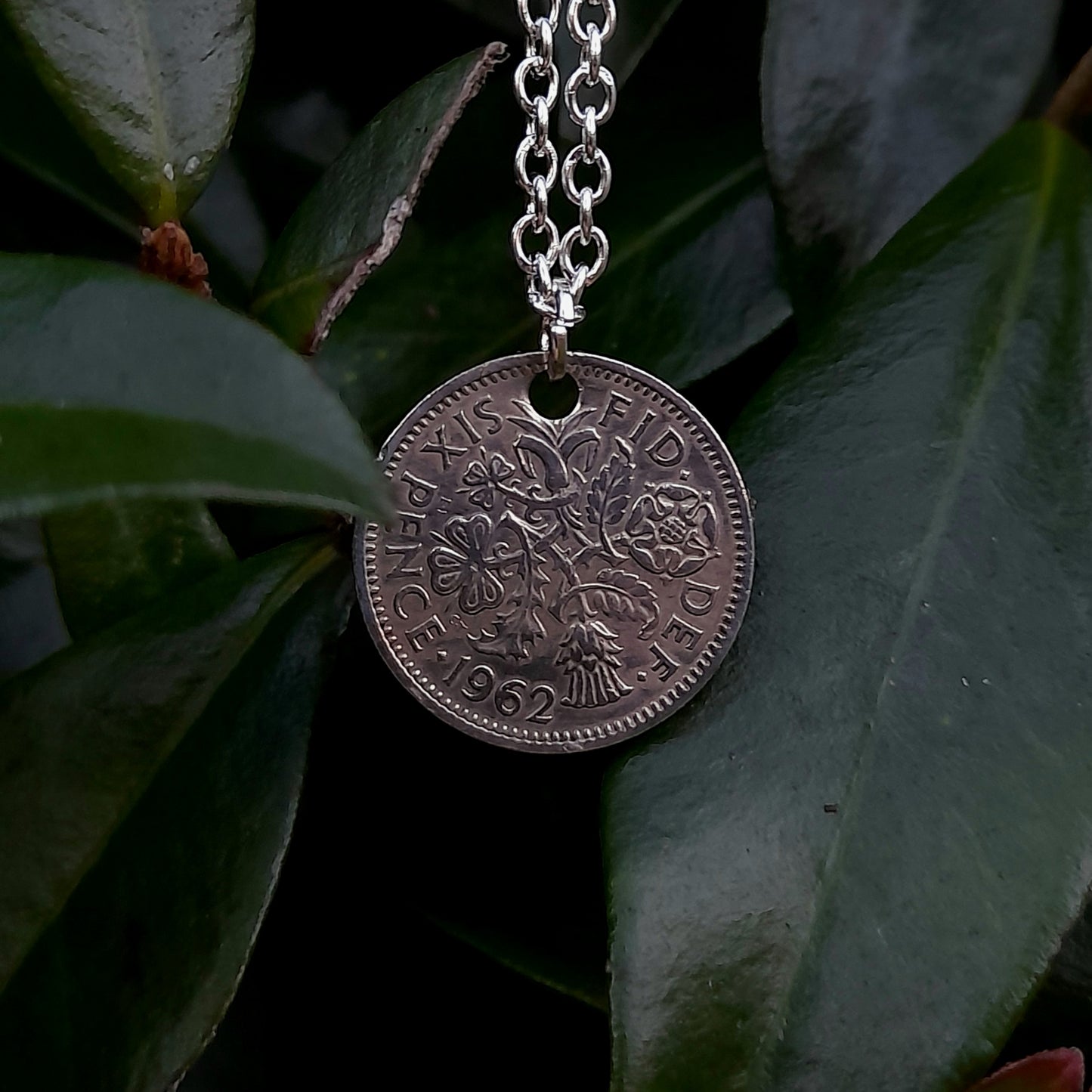 Sixpence Pendant - silverhollowjewellery