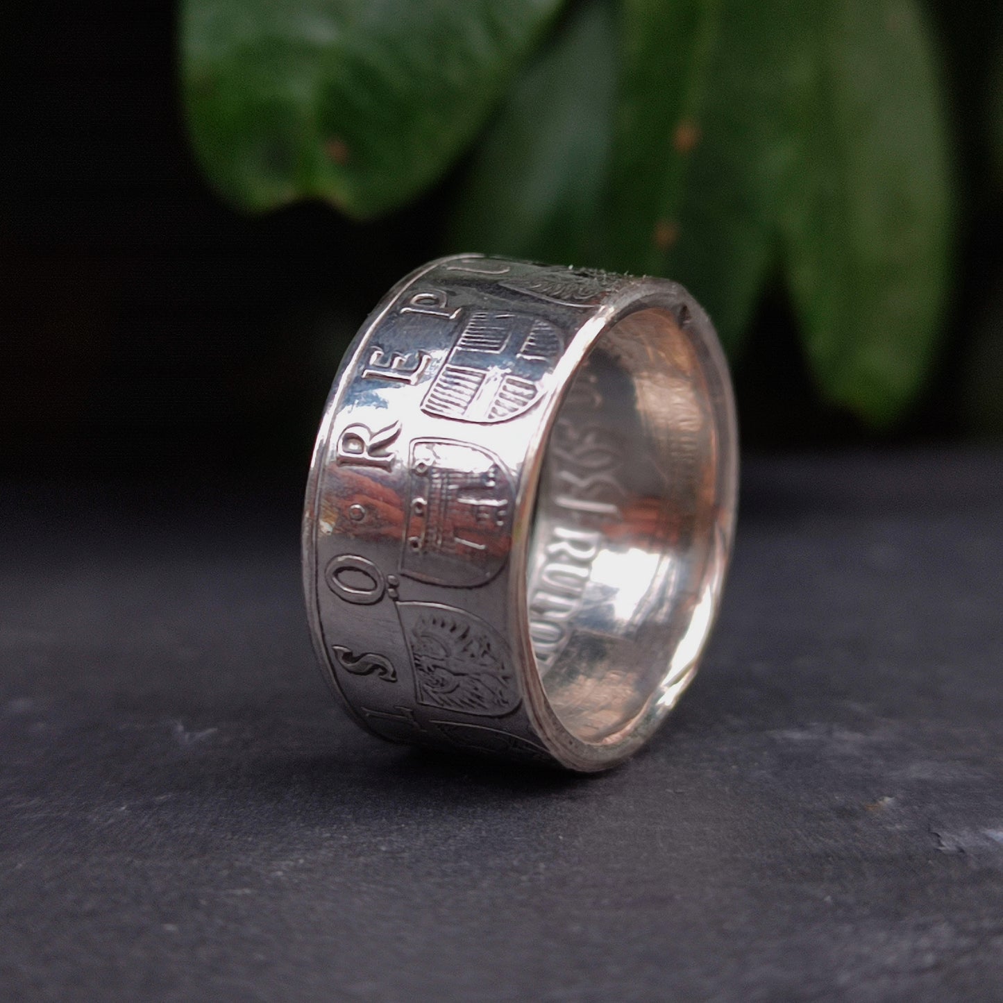 Silver Austrian Coin Ring - silverhollowjewellery