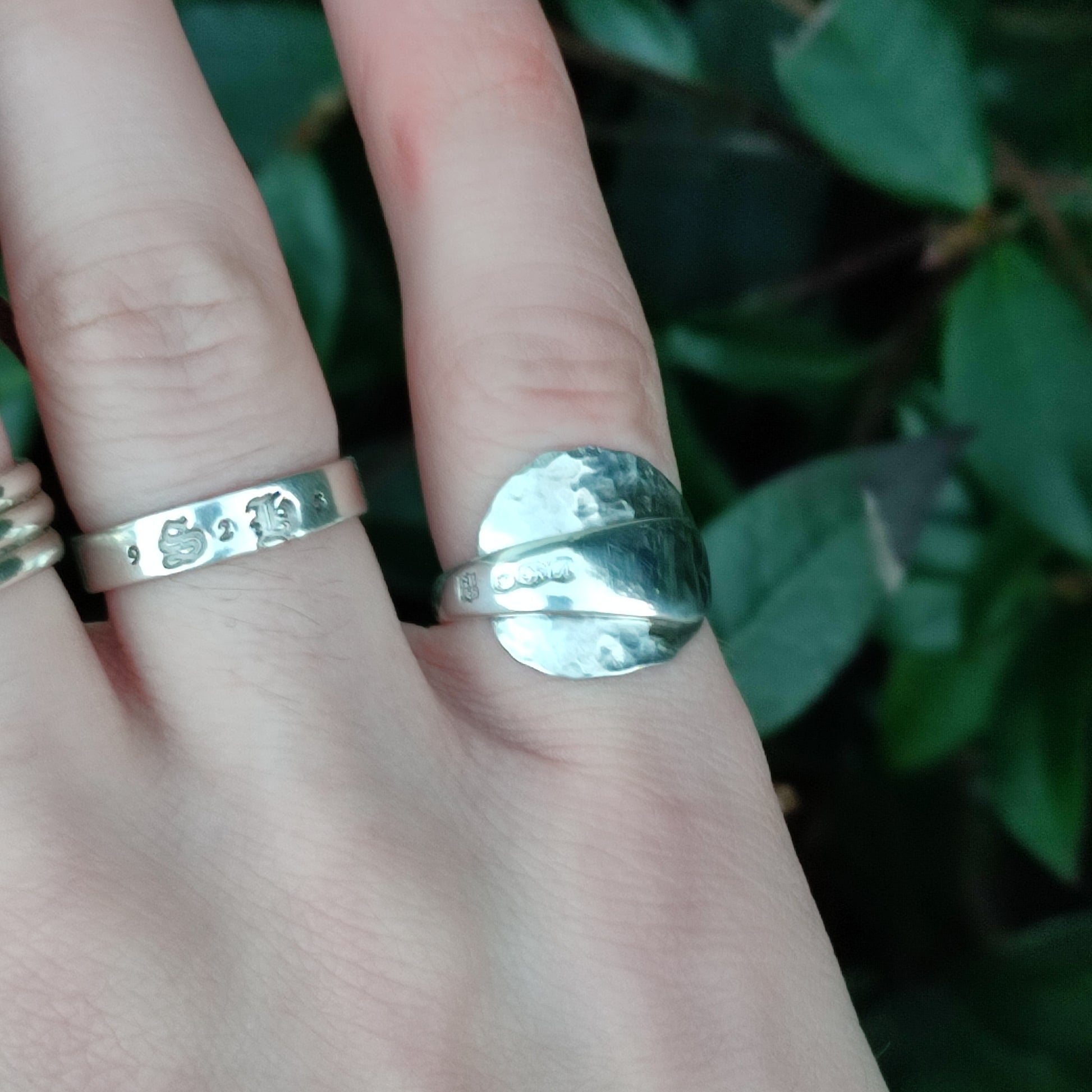 Sterling Silver Spoon Ring - silverhollowjewellery