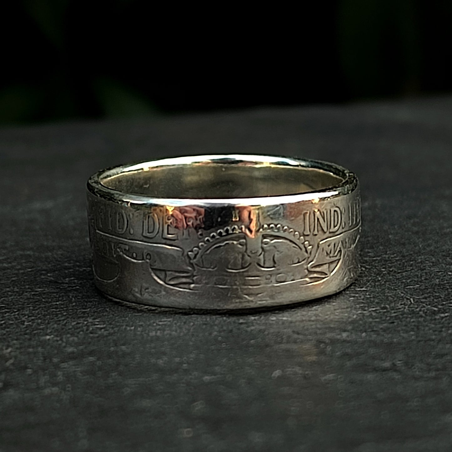 Silver Half Crown Ring 1918